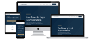 Website design concept for professional services