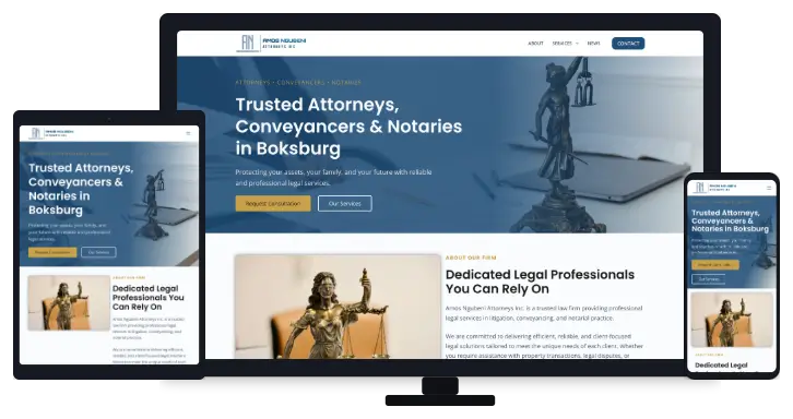 Amos Ngubeni Attorneys Inc. Live Website